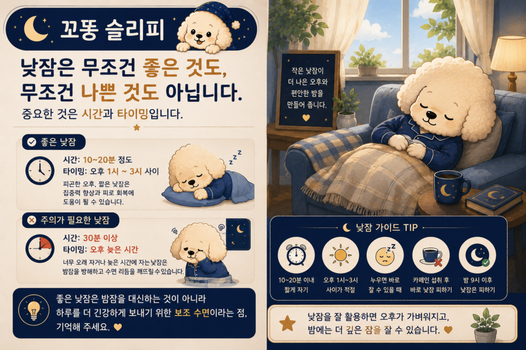 낮잠 몇 분 핵심 요약