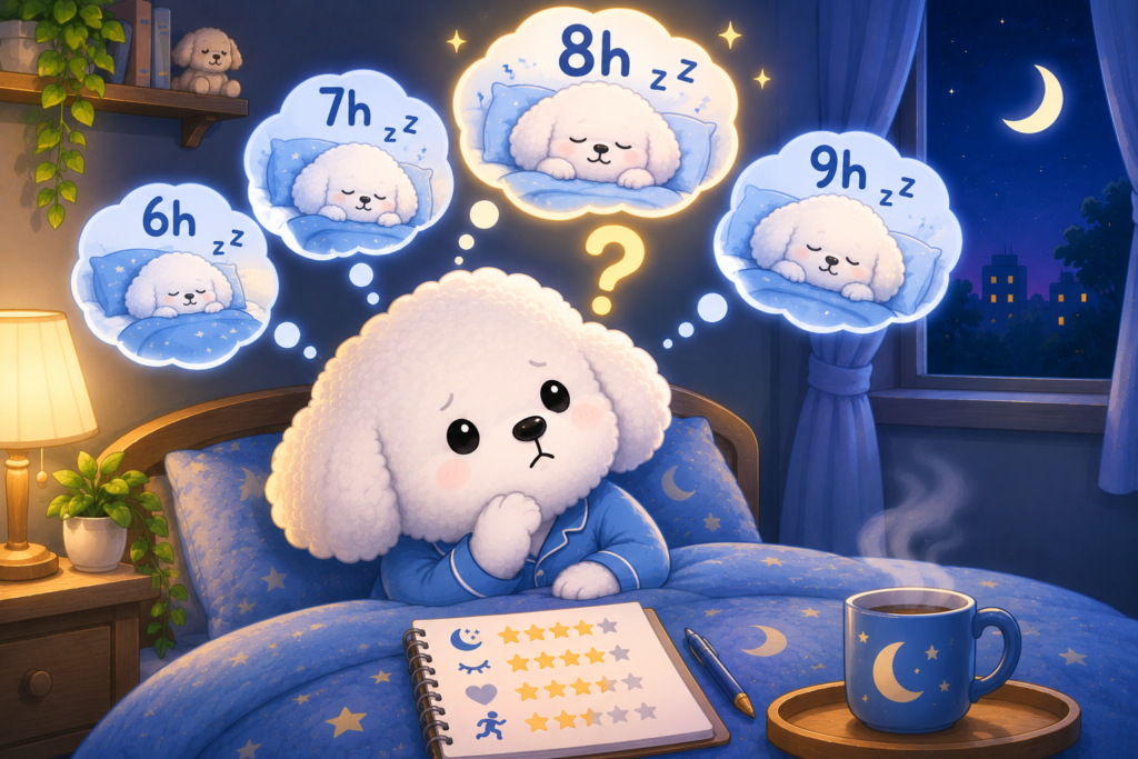 8시간 꼭 자야 할까? 적정 수면시간을 설명하는 꼬똥 슬리피 대표 이미지